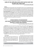 Nhận xét đặc điểm bệnh nhân chấn thương nhập viện tại Bệnh viện Thống Nhất