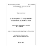 Luận văn Thạc sĩ Quản lý đô thị và công trình: Quản lý hạ tầng kỹ thuật phường Thượng Đình, quận Thanh Xuân