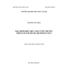 Luận văn Thạc sĩ Kiến trúc: Đặc điểm kiến trúc nhà vườn truyền thống Huế dưới góc độ phong thủy