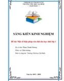 Sáng kiến kinh nghiệm Tiểu học: Một số biện pháp chỉ đạo nâng cao chất lượng công tác y tế học đường trong trường Tiểu học