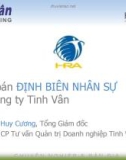 Bài toán Định biên nhân sự tại công ty Tinh Vân