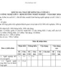 Đề thi học kì 1 môn Công nghệ lớp 9 năm 2024-2025 có đáp án - Trường THCS Nguyễn Văn Trỗi, Tiên Phước