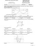 Đề thi học kì 1 môn Toán lớp 12 năm 2024-2025 - Trường THPT Nguyễn Quốc Trinh, Hà Nội
