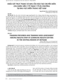 Khảo sát thực trạng và nhu cầu đào tạo chuyên môn của nhân viên y tế trạm y tế xã, phường tại khu vực miền trung Việt Nam