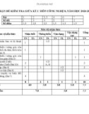 Đề thi giữa học kì 1 môn Công nghệ lớp 8 năm 2024-2025 có đáp án - Trường THCS Nguyễn Trãi, Núi Thành