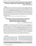 Khảo sát các tương tác thuốc trong đơn thuốc điều trị ngoại trú tại bệnh viện trường Đại học Y Dược Huế