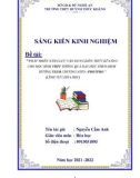 Sáng kiến kinh nghiệm THPT: Phát triển năng lực vận dụng kiến thức kĩ năng cho học sinh THPT thông qua dạy học theo định hướng STEM chương Nitơ – Photpho