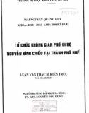 Luận văn Thạc sĩ Kiến trúc: Tổ chức không gian phố đi bộ Nguyễn Đình Chiểu tại thành phố Huế