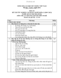 Đáp án đề thi tốt nghiệp cao đẳng nghề khóa 3 (2009-2012) - Nghề: Quản trị nhà hàng - Môn thi: Lý thuyết chuyên môn nghề - Mã đề thi: ĐA QTNH-LT04