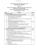 Đáp án đề thi tốt nghiệp cao đẳng nghề khóa 3 (2009-2012) - Nghề: Quản trị nhà hàng - Môn thi: Lý thuyết chuyên môn nghề - Mã đề thi: ĐA QTNH-LT06