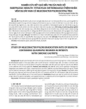 Nghiên cứu kết quả điều trị của phác đồ rabeprazole-bismuth-tetracyclin-metronidazole ở bệnh nhân viêm dạ dày mạn có helicobacter pylori dương tính