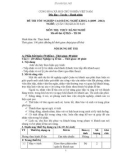 Đề thi tốt nghiệp cao đẳng nghề khoá 3 (2009 - 2012) nghề Quản trị khách sạn môn Thực hành nghề - Mã đề thi: QTKS - TH50