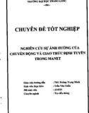 Chuyên đề tốt nghiệp: Nghiên cứu sự ảnh hưởng của chuyển động và giao thức định tuyến trong MANET