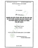 Luận văn Thạc sĩ Khoa học lâm nghiệp: Nghiên cứu một số đặc tính lâm học của loài cây Vối thuốc (Schima wallichii Choisy) làm cơ sở gây trồng tại huyện Lục Ngạn tỉnh Bắc Giang