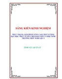 Sáng kiến kinh nghiệm THPT: Thực trạng, giải pháp nâng cao chất lượng dạy học trực tuyến cho giáo viên và học sinh trường THPT Nghi Lộc 5