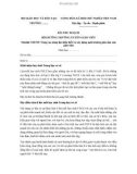 Bài thu hoạch Bồi dưỡng thường xuyên giáo viên THCS: Module 5 - Nâng cao năng lực hiểu biết và xây dựng môi trường giáo dục của giáo viên