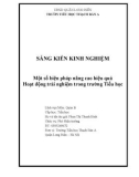 Sáng kiến kinh nghiệm Tiểu học: Một số biện pháp nâng cao hiệu quả các hoạt động trải nghiệm trong trường Tiểu học