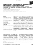 Báo cáo khoa học: DNA polymerase e associates with the elongating form of RNA polymerase II and nascent transcripts