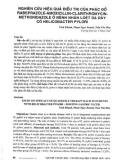 Nghiên cứu hiệu quả điều trị của phác đồ Rabeprazole-Amoxicillin-Clarithromycin-Metronidazole ở bệnh nhân loét dạ dày có Helicobacter pylori