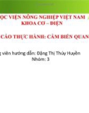 Báo cáo thực hành: Cảm biến quang