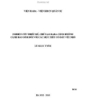 Luận văn: Nghiên cứu thiết kế, chế tạo rađa cộng hưởng cảnh báo sớm đối với các mục tiêu có dấu vết nhỏ