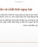 Bài giảng Xử lý môi trường trong công nghiệp thực phẩm: Chương 4 - Xử lý chất thải rắn và chất thải nguy hại trong công nghiệp thực phẩm