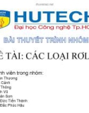 Bài thuyết trình: Các loại Rơle