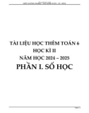 Tài liệu học thêm học kì 2 môn Toán lớp 6 năm 2024-2025 (Phần 1 - Số học)