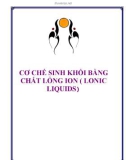 Cơ chế sinh khối bằng chất lỏng ion ( Lonic Liquids )