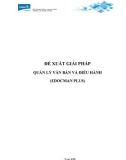 Dự án: Đề xuất giải pháp quản lý văn bản và điều hành (Edocman Plus)