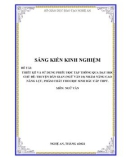 Sáng kiến kinh nghiệm THPT: Thiết kế và sử dụng phiếu học tập thông qua dạy học chủ đề:Truyện dân gian (Ngữ văn 10) nhằm nâng cao năng lực, phẩm chất cho học sinh đầu cấp THPT