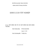 Luận văn tốt nghiệp “Hợp đồng vận tải và hợp đồng mua bán ngoại thương”