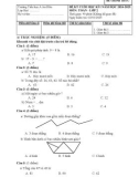 Đề thi học kì 1 môn Toán lớp 2 năm 2024-2025 có đáp án - Trường Tiểu học A An Hữu