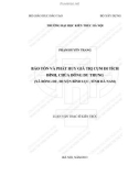 Luận văn Thạc sĩ Kiến trúc: Bảo tồn và phát huy giá trị cụm di tích đình chùa Đồng Du Trung (xã Đồng Du, huyện Bình Lục, tỉnh Hà Nam)