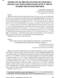 Nghiên cứu sự biến đổi của nồng độ Troponin T độ nhạy cao trong nhiễm khuẩn huyết ở trẻ em tại Bệnh viện Đa khoa Bình Định