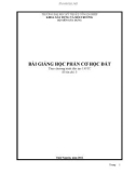 Bài giảng học phần Cơ học đất - Trường Đại học Kỹ thuật Công nghiệp