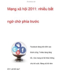 Mạng xã hội 2011: nhiều bất  ngờ chờ phía trước