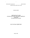 Luận văn Thạc sĩ Kiến trúc: Thiết kế nhà ở xã hội sử dụng năng lượng tiết kiệm và hiệu quả tại Hà Nội (theo quan điểm thiết kế thụ động)