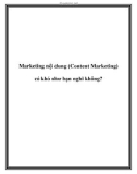 Marketing nội dung (Content Marketing) có khó như bạn nghĩ không?