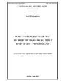 Luận văn Thạc sĩ Quản lý đô thị và công trình: Quản lý xây dựng hạ tầng kỹ thuật khu đô thị mới Thanh Lâm Đại Thịnh 2, huyện Mê Linh -  thành phố Hà Nội