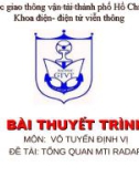 Bài thuyết trình: Tổng quan MTI Radar