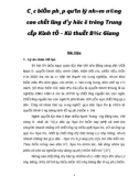 Báo cáo tốt nghiệp: Các biện pháp quản lý nhằm nâng cao chất lượng dạy học ở trường Trung cấp Kinh tế - Kỹ thuật Bắc Giang