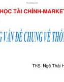 Bài giảng Nguyên lý thống kê: Chương 1 - ThS. Ngô Thái Hưng