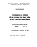 Luận văn Thạc sĩ Khoa học Thư viện: Thư viện Quốc gia Việt Nam với vai trò của hệ thống Thư viện công cộng trong cả nước