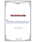 Sáng kiến kinh nghiệm THPT: Các tình huống và giải pháp khắc phục khi lập báo cáo quyết toán năm trên phần mềm kế toán Misa