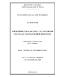 Luận văn Thạc sĩ Chính sách công: Chính sách nâng cao năng lực cạnh tranh cụm ngành thanh long tỉnh Bình Thuận