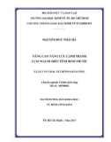 Luận văn Thạc sĩ Chính sách công: Nâng cao năng lực cạnh tranh cụm ngành điều tỉnh Bình Phước