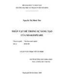 Luận văn Thạc sĩ Văn học: Nhân vật hề trong sự sáng tạo của Shakespeare