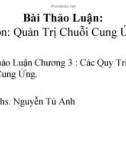 Quản Trị Chuỗi Cung Ứng