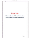 Luận văn đề tài : Một số vấn đề cơ bản về vốn & kế toán huy động vốn tại chi nhánh NHNN & PTNN Quận Tây Hồ